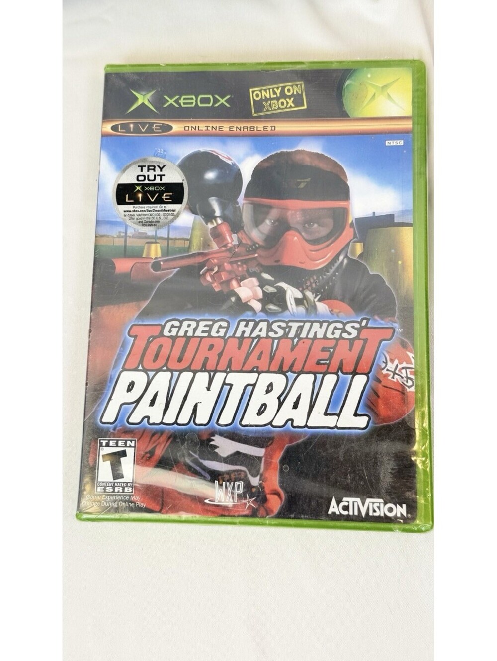 Vintage Greg Hastings Tournament Paintball Xbox Game New Sealed